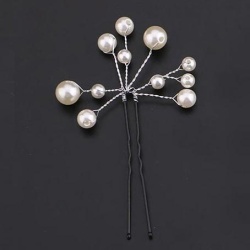 Шпильки для волос с жемчужными бусинами
