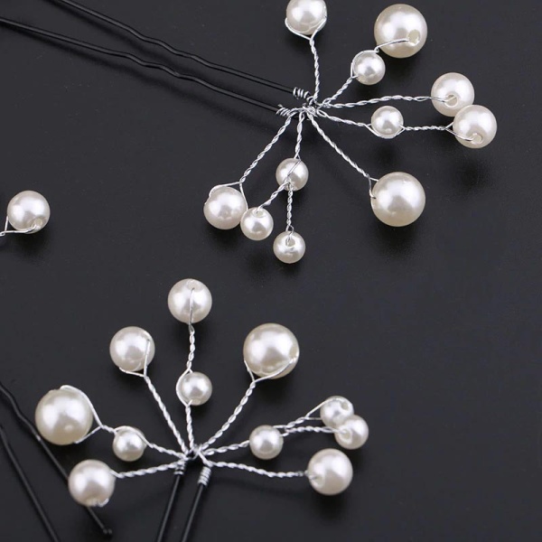 Шпильки для волос с жемчужными бусинами