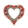 Брошь кристальное Сердце