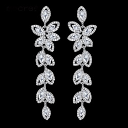 Весільні сережки Кристальна гілка
