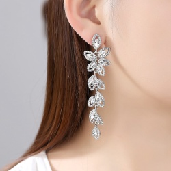 Весільні сережки Кристальна гілка