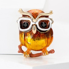 Брошь ученая Сова