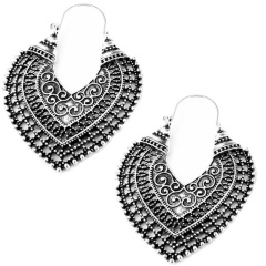 Серьги в бохо стиле Сердце