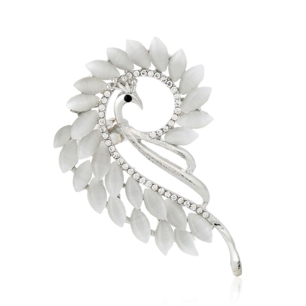 Кафф з камінням птах Павич