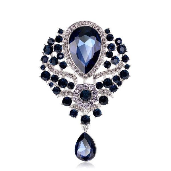 Брошь Герцогиня с камнями lan-3151