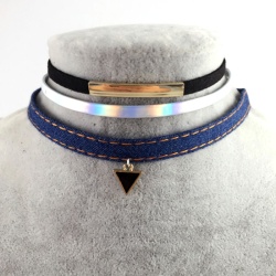 Чокер на шию стильна комбінація lan-342 набір з 3 шт.