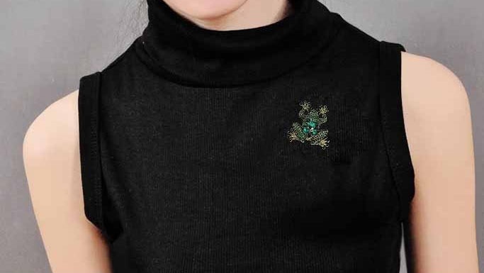 Брошь Лягушка