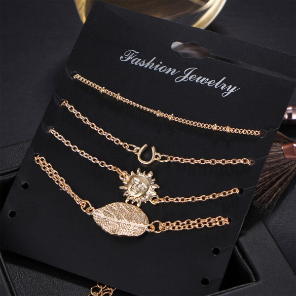 Браслет на ногу Лето жара (набор из 4 шт)