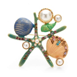 Брошка морська Зірка та черепашки