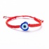 Красный браслет шнурок Турецкий глаз сердце lan-2894