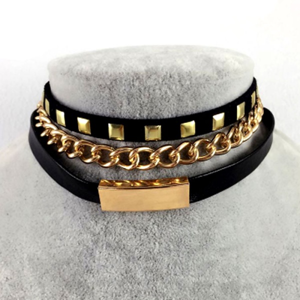 Чокер на шею Панк стиль lan-343 набор из 3 шт