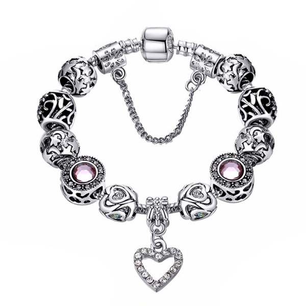Браслет Пандора срібний Серце