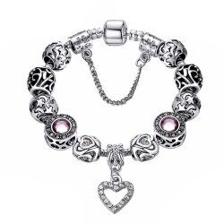 Браслет Пандора посеребренный Сердце