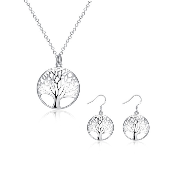 Набор украшений: кулон и серьги Дерево жизни