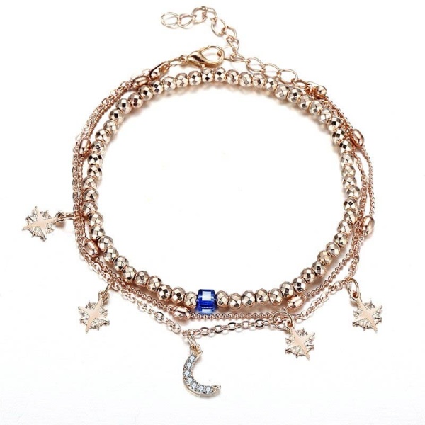 Браслет на ногу восточный стиль (набор из 3 шт)