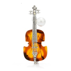 Брошь Скрипка Классик