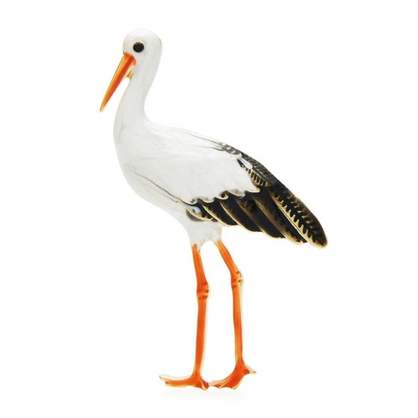 Брошка Лелека класик