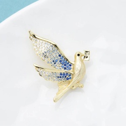 Брошка поштовий голуб lan-2795