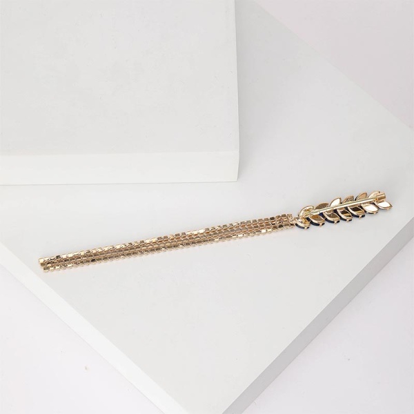 Брошь колосок пшеницы кристальная нить lan-2995