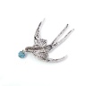 Брошка Ластівка кристал