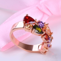Кольцо женское Multicolor Zircon