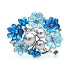 Брошь сказочная ветвь с Цветами