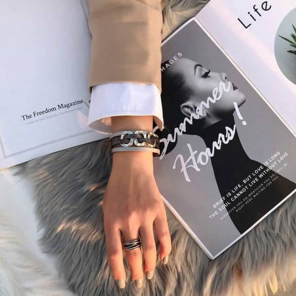 Женский браслет Геометрия кольца