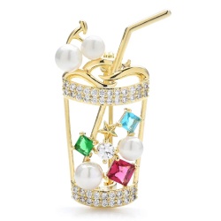 Преміум брошка коктейль lan-2797