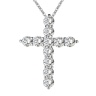 Ланцюжок і кулон Хрест із кристалами циркону
