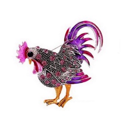 Брошь Петух