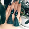 Серьги кисточки Прямоугольник